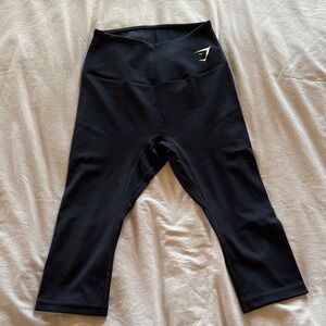 Gymshark Black Cropped Performance Leggings